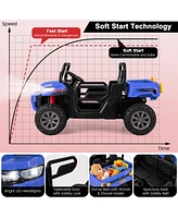 24V 2-Seater Ride-On Dump Truck – Remote, Led & Music