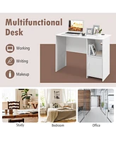 Skonyon Modern Computer Desk with Cabinet