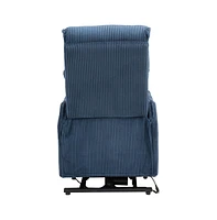 Streamdale Furniture Recliner Chair, Electric Recliner Chairs for Adults, Side Pocket Power Reclining Chair Pocket Springs Seat Cushion, Corduroy Fabr