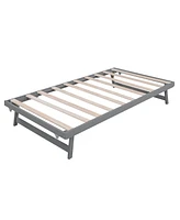 Slickblue Platform Bed with Adjustable Trundle for Versatile Sleep Solutions and Space Efficiency