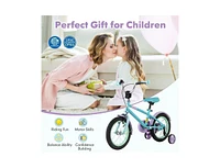 Hongge Kids Bike with Adjustable Handlebar and Saddle Purple