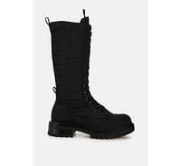 London Rag Argi Anti-Skid Lace-Up Combat Boots