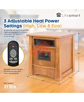 Lifesmart LifePro 8 Element 1500W Electric Infrared Quartz Indoor Space Heater