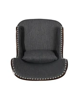 Streamdale Furniture Sleek And Sophisticated Accent Chair With Nailhead Trim And Birch Legs