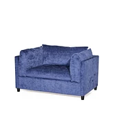 Streamdale Furniture Cozy Modern Club Chair With Textured Upholstery And Plush Pillows