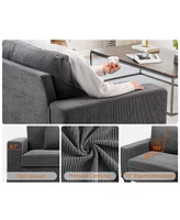 gaomon 83 Inch Sofa, Comfy Couch, Modern Sofa, 3 Seater Sofa with Deep Seat, Lounge Cozy Sofa