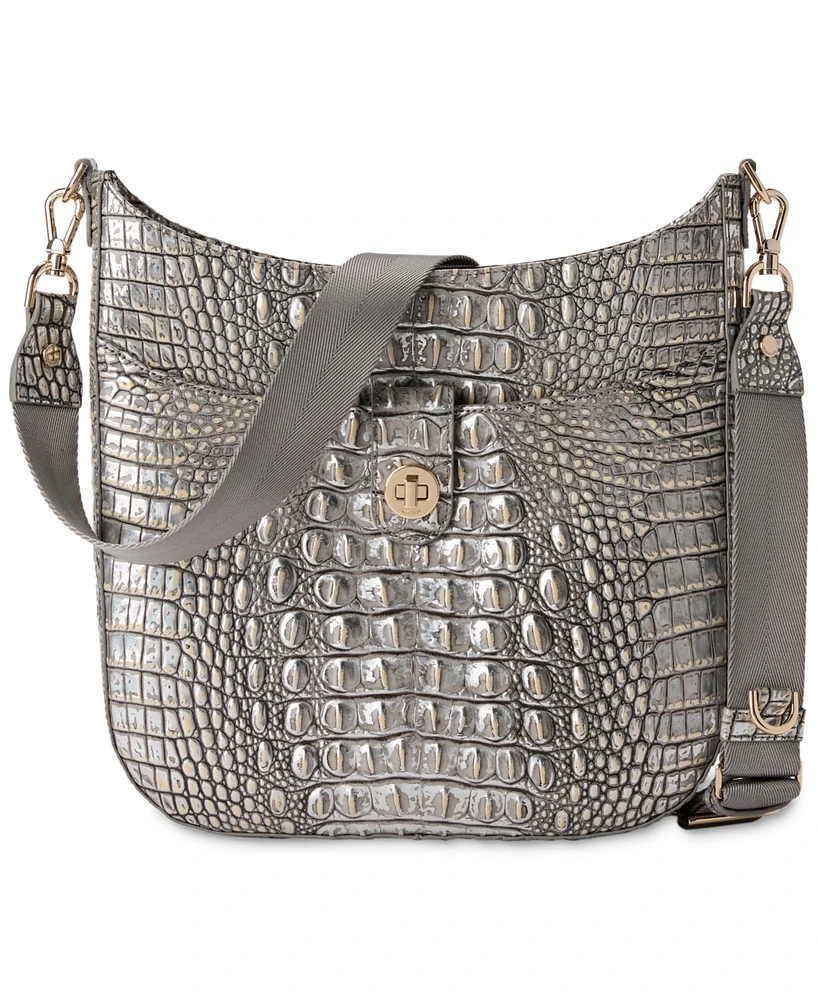 Brahmin Leia Melbourne Embossed Leather Crossbody