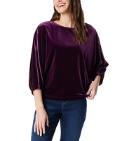 Gloria Vanderbilt Women's Dixie Boat-Neck Dolman-Sleeve Top