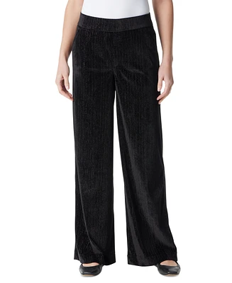 Gloria Vanderbilt Women's High-Rise Wide-Leg Velvet Pants