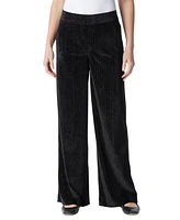 Gloria Vanderbilt Women's High-Rise Wide-Leg Velvet Pants