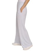 Calvin Klein Women's Brushed Rib Wide-Leg Pants