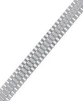 Macy's Men's Diamond Bracelet (1 ct. t.w.) in Sterling Silver