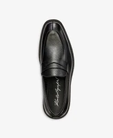 Karl Lagerfeld Paris Men's Saffiano Leather Penny Loafer