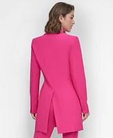 Dkny Women's One-Button Long Blazer