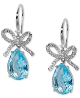 Eliot Danori Cubic Zirconia Bow Drop Earrings