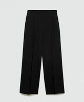 Mango Women's Wideleg Pleated Pants