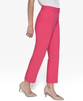 Karl Lagerfeld Paris Women's Tab-Waist Slim Ankle Pants