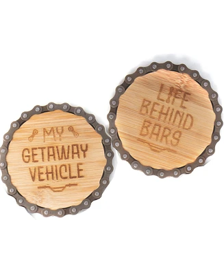 Boxer Gifts Bike Chain Coasters Bars and Getaway