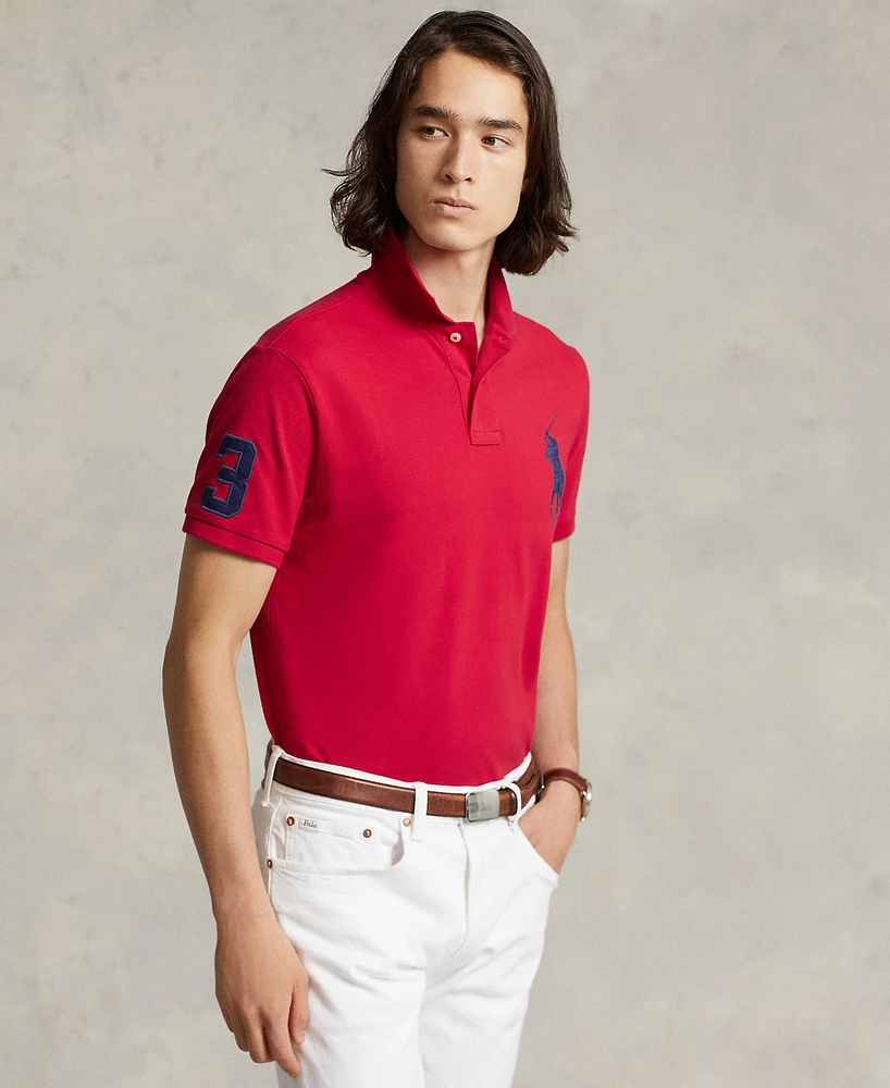 Polo Ralph Lauren Men's Big Pony Custom Slim Fit Mesh