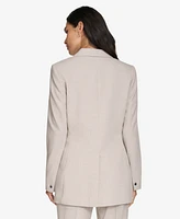 Calvin Klein Women's Textured One-Button Blazer