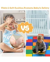 Hongge 58 Inch Toddler Foam Play Mat Baby Folding Activity Floor Mat