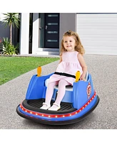 Hongge 12V Electric Kids Ride On Bumper Car with Flashing Lights for Toddlers
