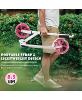 Hongge Portable Folding Sports Kick Scooter with Led Wheels