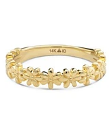 Devata Daisy Flower Ring In 14k Gold Size 6 Approx. 2.3 Grams