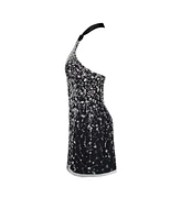 Milla Women's Striking Halterneck Crystal-Embellished Mini Dress