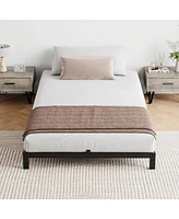 gaomon Bed Frame, -Inch Metal Low Platform Bed Frame, Bed Frame With Metal Slat Support, Mattress Foundation, No Box Spring Needed