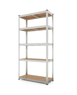 Costway 5 Tier Adjustable Garage Shelving Unit with 2000 lbs Max Load for Warehouse