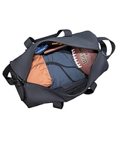 Boarding Pass Voyager 20"Waxed Canvas Shoe Pocket Duffel - Navy