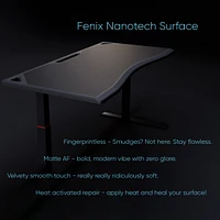 Mfc Rogue Executive Office & Gaming Sit to Stand Desk with Fenix Nanotech Surface