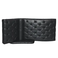 Chaise Lounge Arm Chair Indoor with Pillow and Solid Wood Legs, Leisure Accent Soft Chair with Tufted Back and Arm, Upholstered Chaise Couch Chair for