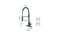 Slickblue Kitchen Faucet with Pull-Out Spray Head for Versatile Washing and Cleaning Convenience