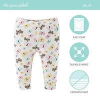 The Peanutshell Baby Girls Pants, 5-Pack, Butterfly Kisses