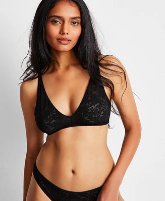 State of Day Women's Mesh Lace Bralette, Exclusively at Macy's