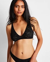 State of Day Women's Mesh Lace Bralette, Exclusively at Macy's