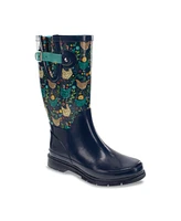 Western Chief Women's Chicken Scratch Tall Rain Boot