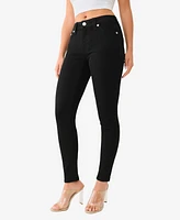 True Religion Women's Jennie Mid Rise Curvy Skinny Jeans