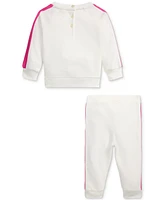 Polo Ralph Lauren Baby French Terry Sweatshirt & Sweatpants Set