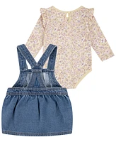 Levi's Infant Girls Bodysuit and Skirtall, 2-Piece Set