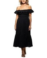 Dotti Women's Cotton On/Off-The-Shoulder Cover-Up Dress