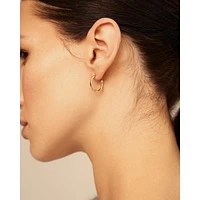 UNOde50 Metal Clad Hoop Earrings