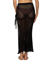 Dotti Women's Crochet Side-Tie Cover-Up Maxi Skirt