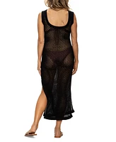 Dotti Women's Scoop-Back Sleeveless Crochet Dress Swim Cover-Up