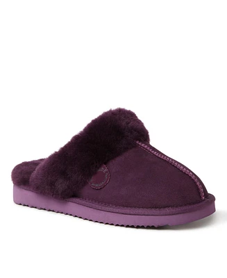 Dearfoams Fireside By Women's Sydney Genuine Shearling Scuff Slipper