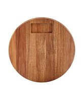 Tabletops Gallery 5-Piece Acacia Round Serving Board Set