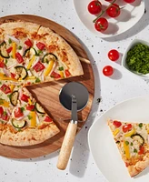 Tabletops Gallery Acacia Pizza Peel Cutter