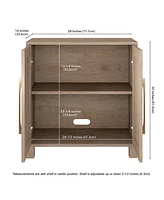 Hudson & Canal 28" Chabot Wide Rectangular Accent Cabinet